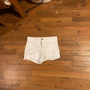 White Jean Shorts